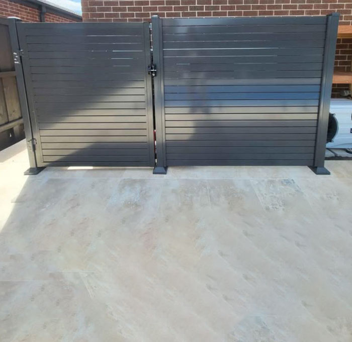Modern aluminium slat fencing in South Eastern Suburbs, Melbourne
