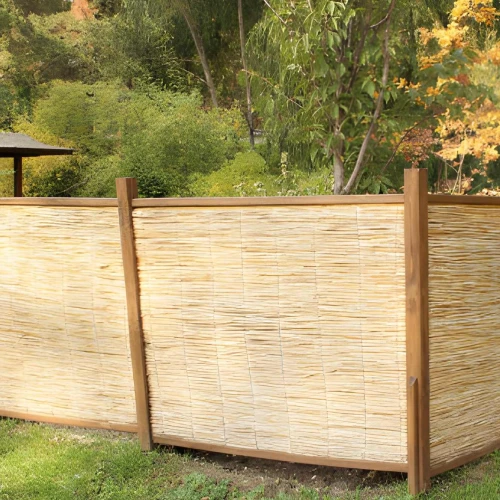 Residential boundary brush fencing