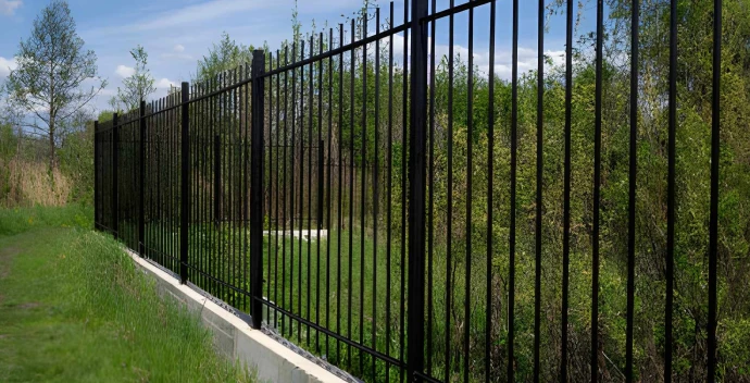 Tubular steel fencing